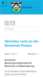 Mobile Screenshot of postau.de